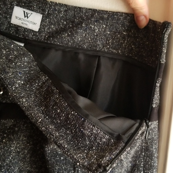 High-waisted Tweed Pencil Skirt - Picture 7 of 8